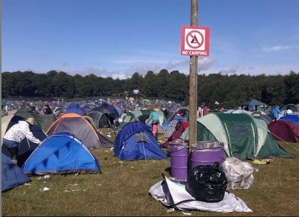 camping interdit