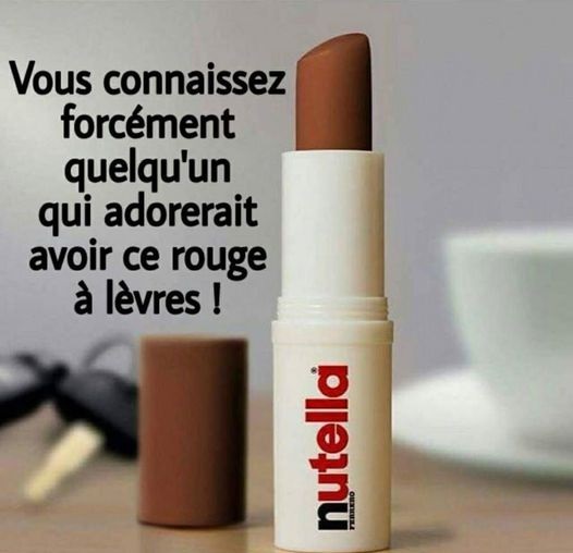 rouge a levres Nutella