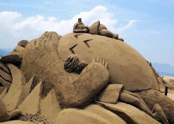 Sculptures de sable Pop