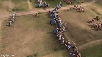 Gameplay combat archers et cavalerie