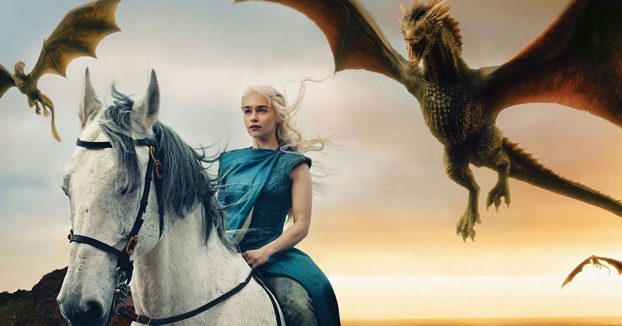 Daenerys Targaryen et ses dragons