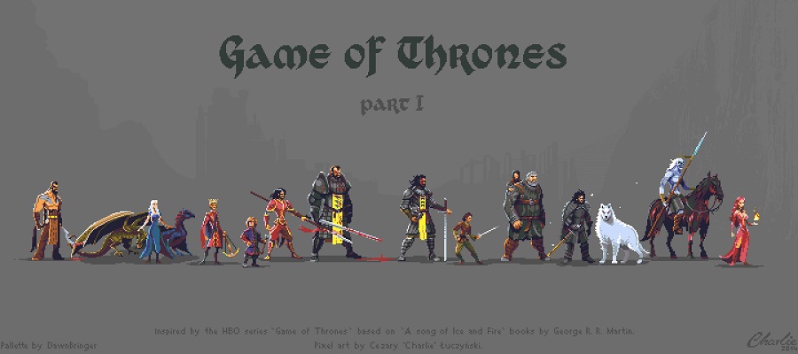 Game of Thrones pixel art