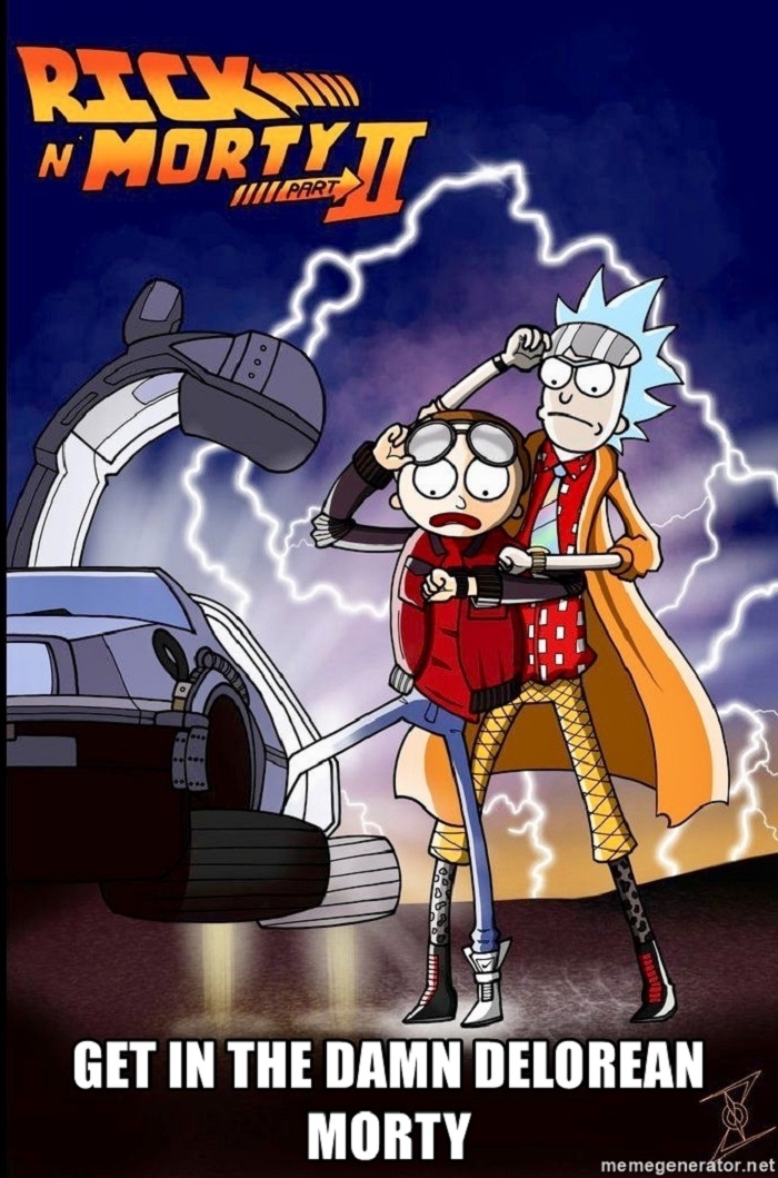 Retour vers le futur version Rick et Morty