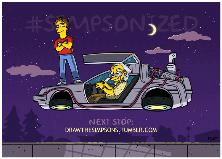 Retour vers le futur version Simpson