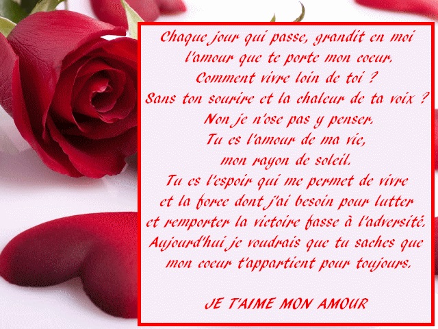 Je t aime mon amour