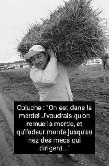 image drole coluche et les dirigeants