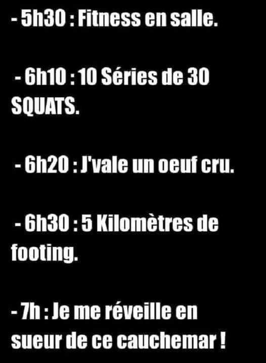 image drole fitness cauchemar