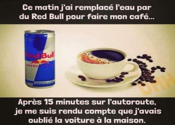 Red Bull et café