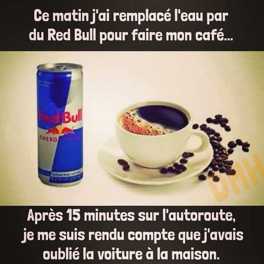 Red Bull et cafe