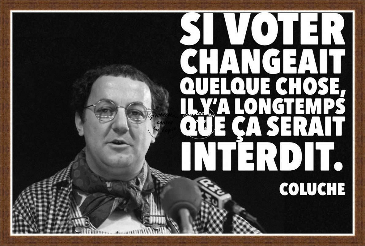 Coluche et le droit de vote