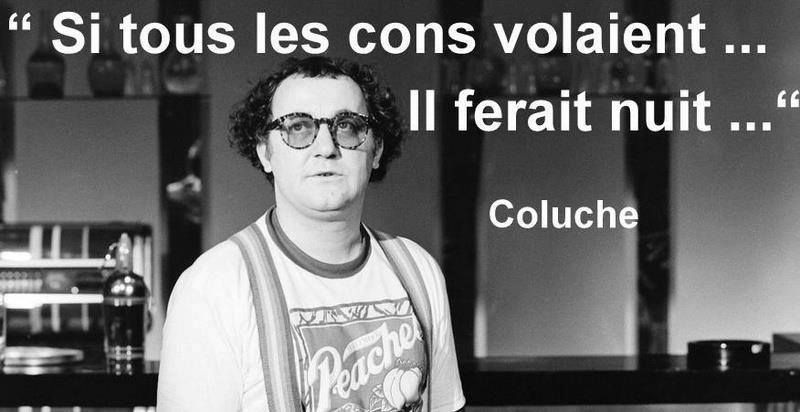 Coluche et les cons