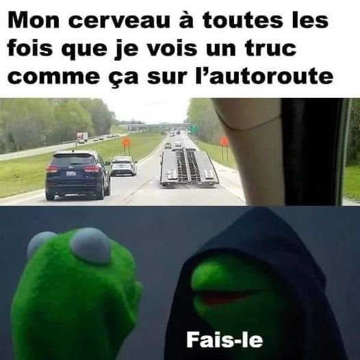 Humour tentation sur autoroute