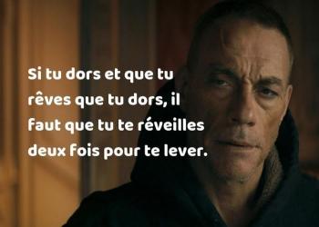 Jean-Claude Van Damme et le réveil