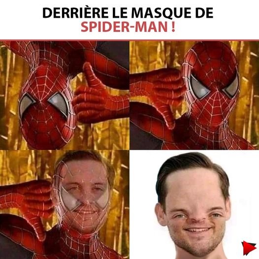 Derriere le masque de Spider Man