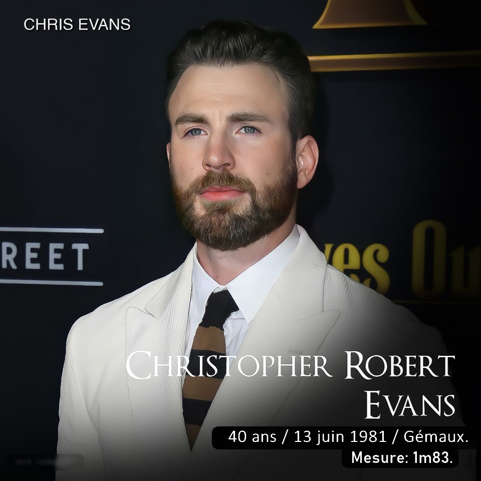 Christopher Robert Evans 13 06 1981 Gemeaux