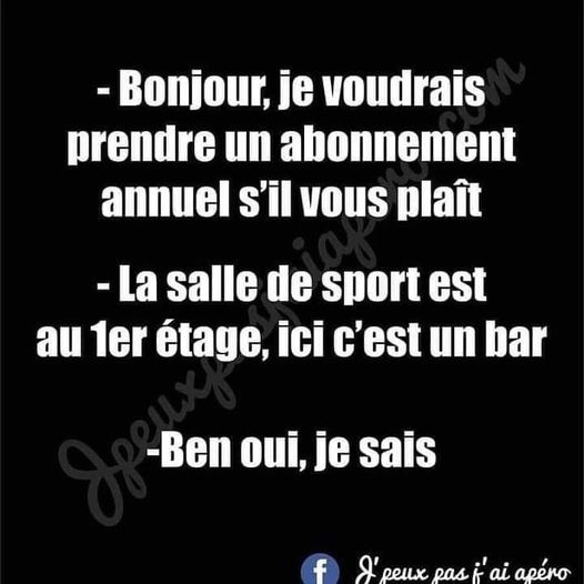 image drole abonnement salle de sport