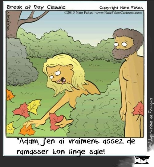 image drole Adam et Eve