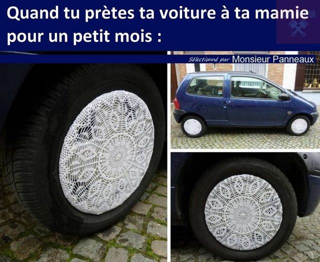 image drole mamie voiture