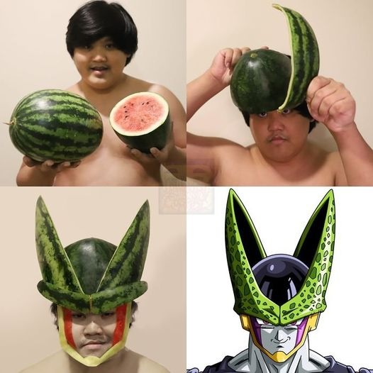 image drole Cosplay Dragon Ball vs Pasteque