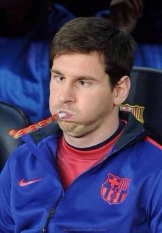 Lionel Messi grimace