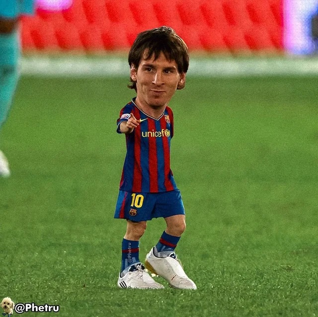 Lionel Messi la pulga